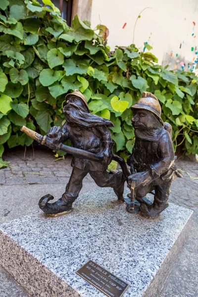 Socha GNOME v Wroclaw — Stock fotografie