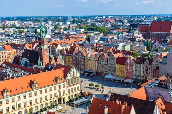 Praça do Mercado em Wroclaw — Fotografia de Stock