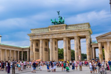 Berlin 'de Brandenburg kapısı