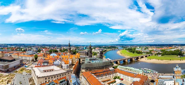 Dresden e rio Elba — Fotografia de Stock