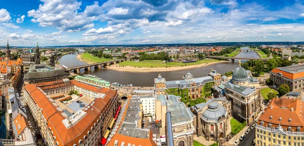 Dresden e rio Elba — Fotografia de Stock