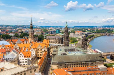 Panoramic view of Dresden clipart
