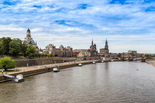 Panorámás kilátás Drezdára — Stock Fotó