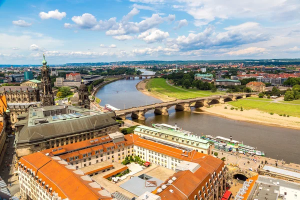 Vedere panoramică a Dresdei — Fotografie, imagine de stoc