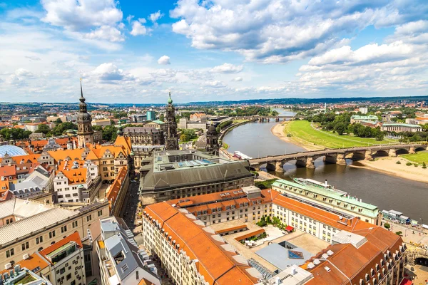 Panoramautsikt över Dresden — Stockfoto