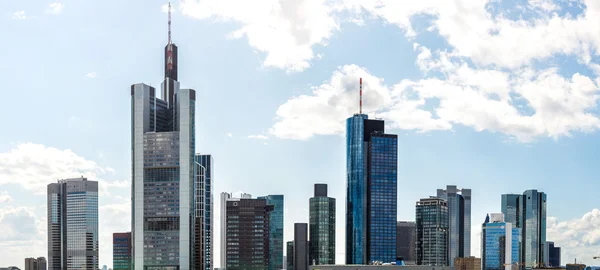 Financieel district in Frankfurt — Stockfoto