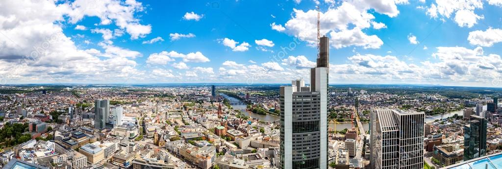 financial district in Frankfurt