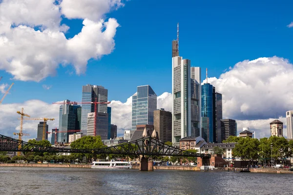 Barrio financiero en Frankfurt — Foto de Stock