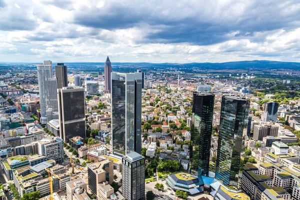 Financial district in Frankfurt — Stock Photo, Image