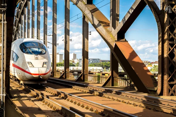 Electric InterCity Express in Frankfurt — Stock Photo, Image