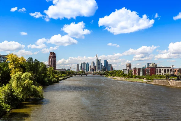 Barrio financiero en Frankfurt — Foto de Stock