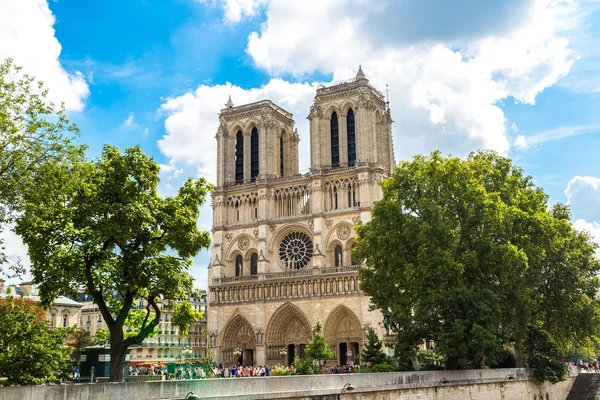 Notre dame de Paris em França — Fotografia de Stock