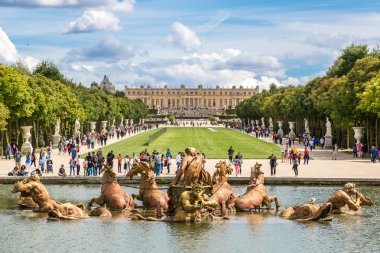 Fountain of Apollo in garden of Versailles Palace clipart