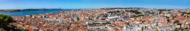 Lizbon panoramik havadan görünümü