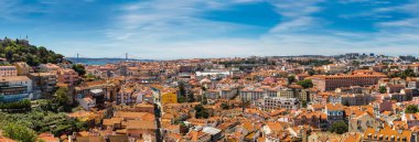 Lizbon panoramik havadan görünümü