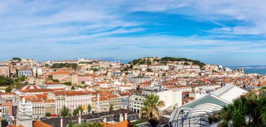 Lizbon panoramik havadan görünümü