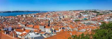 Lizbon panoramik havadan görünümü