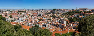Lizbon panoramik havadan görünümü