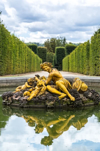 Fonte nos jardins do Palácio de Versalhes — Fotografia de Stock