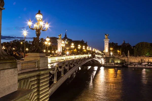 Alexandre III híd Párizsban — Stock Fotó