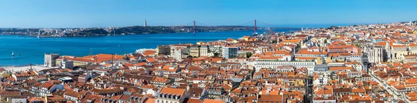 Vue aérienne panoramique de Lisbonne — Photo