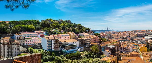 Vista aérea panorámica de Lisboa — Foto de Stock