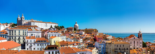 Panorama view of Lisbon