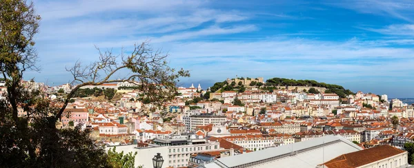 Panorama-Luftaufnahme von Lissabon — Stockfoto