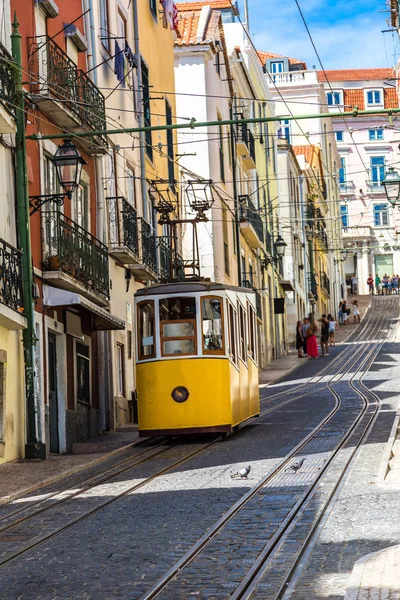 Gloria funicular em Lisboa — Fotografia de Stock