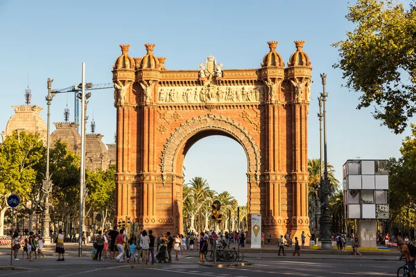 Arco de triunfo de Barcelona — Foto de Stock