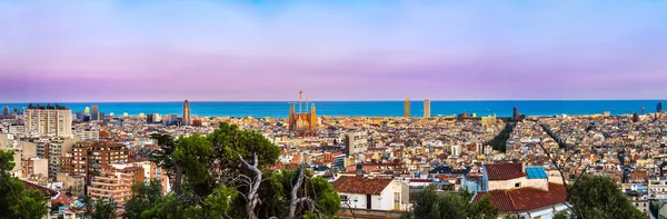 Vista de Barcelona desde el Parque Güell — Foto de Stock