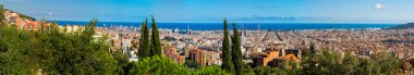 Barselona görünümünden park Güell