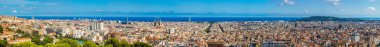 Barselona görünümünden park Güell
