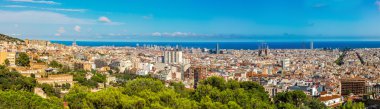 Barselona görünümünden park Güell