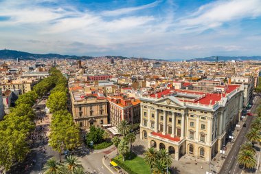 Barselona görünümünden park Güell