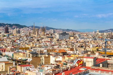 Barselona görünümünden park Güell
