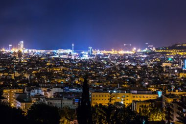Barselona görünümünden park Güell