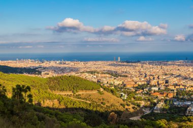 Barselona görünümünden park Güell