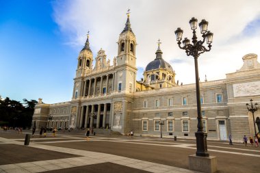Almudena cathedral in Madrid clipart