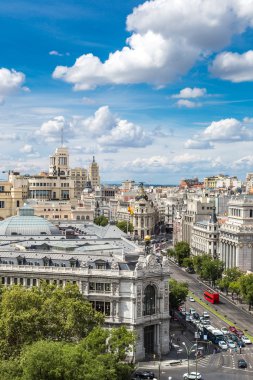 Madrid'da Plaza de cibeles