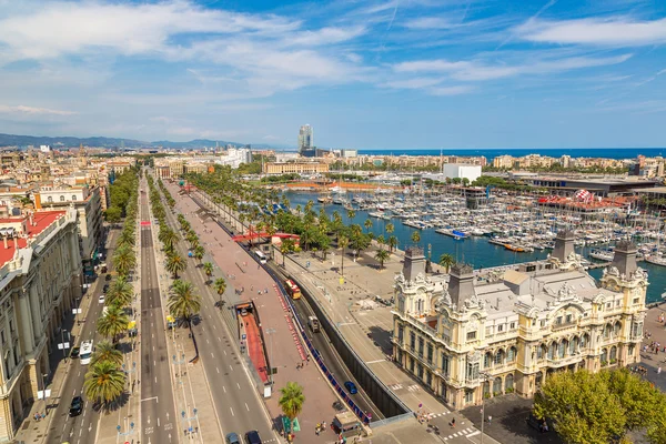 Port Vell em Barcelona, Espanha — Fotografia de Stock