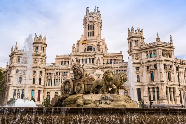 Cibeles fuente en madrid — Foto de Stock