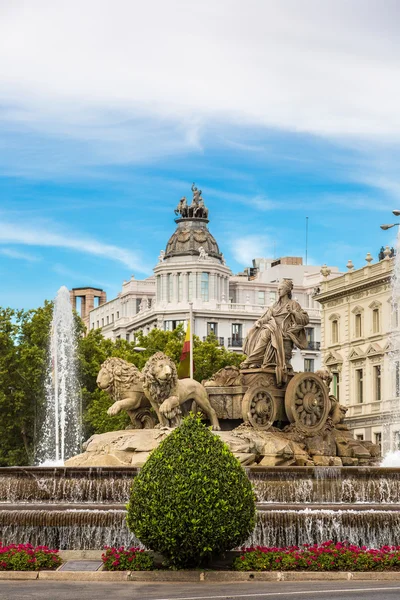 Cibeles fountain in Madrid — Stock Photo, Image