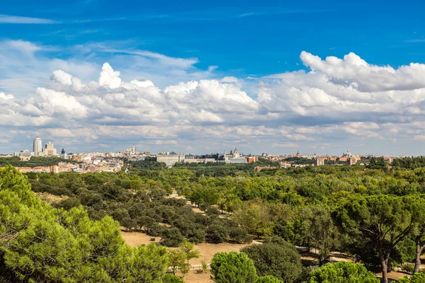 Вид Мадрида с высоты птичьего полета — стоковое фото