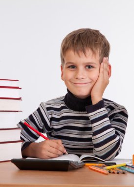 sevimli öğrenci yazma