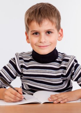 sevimli öğrenci yazma