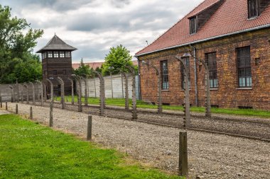 Concentration camp Auschwitz clipart