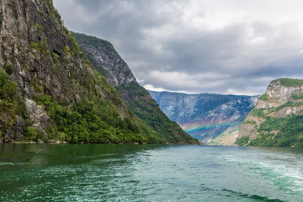 Pohled na Sognefjord v Norsku — Stock fotografie