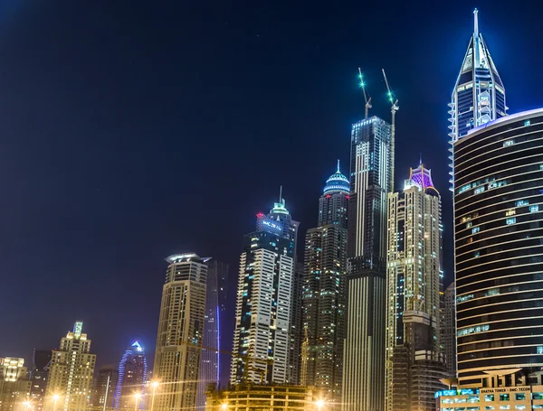 Dubai Marina paysage urbain, Émirats arabes unis — Photo