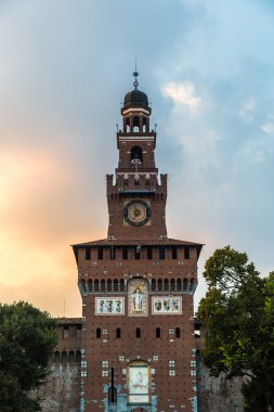 Sforza Kalesi Milano, İtalya.